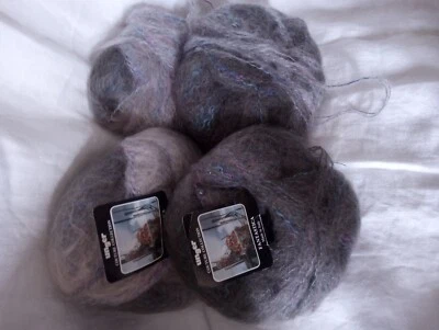 Vtg Unger Couture Collection Fantastica Yarn Mohair Blend 6+oz,  173 g GRAY hues - Image 1 of 4