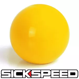 YELLOW GUMBALL SHIFT KNOB MANUAL SHORT THROW GEAR SHIFTER SELECTOR 12X1.25 S15 - Picture 1 of 1