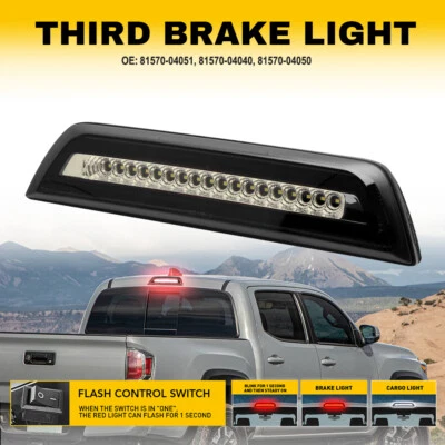 Luz de carga LED roja 3er tercer freno luz blanca para Toyota Tacoma 2016-2023 nueva Foto 1 de 4