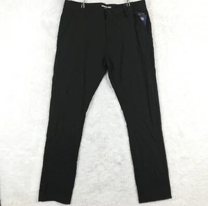 Kenneth Cole Pantalone Uomo Mobilità Nero Leggero Slim Fit 34x32 Nuovo - Foto 1 di 12