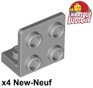 Lego 4x Bracket 1x2 - 2x2 Inverted support 90° gris/light bluish gray 99207 NEW - Imagen 1 de 1
