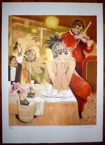 Bernard Peltriaux lithographie signée numérotée belle époque art nouveau art - Picture 1 of 1