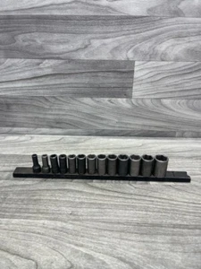 Snap-On 3/8" Deep Impact Drive 6-Point Metric 13pc Socket Set (A1D021539) - Picture 1 of 10