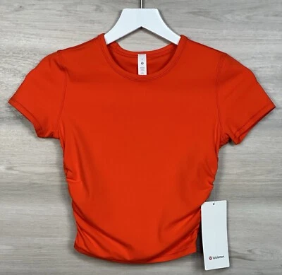 Lululemon All It Takes Tee *Nulu Size 2 ☄️ Solar Orange SLRO 00653 - Image 1 of 4