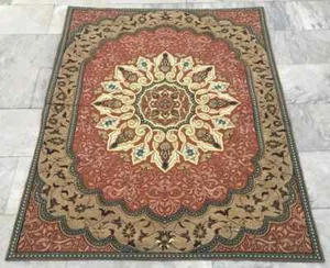 Vintage French Medieval Tapestry Beautiful stunning Tapestry Home Decor 4x5 ft - Picture 1 of 9