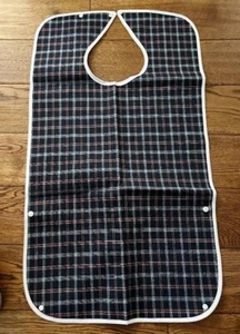 Adult Bib for Eating Waterproof & Washable New 30x17 - Picture 1 of 3