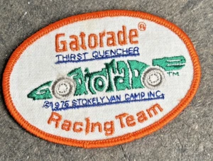 Patch ricamata vintage Gatorade 1975 Stokely Van Camp Inc squadra corse - Foto 1 di 8