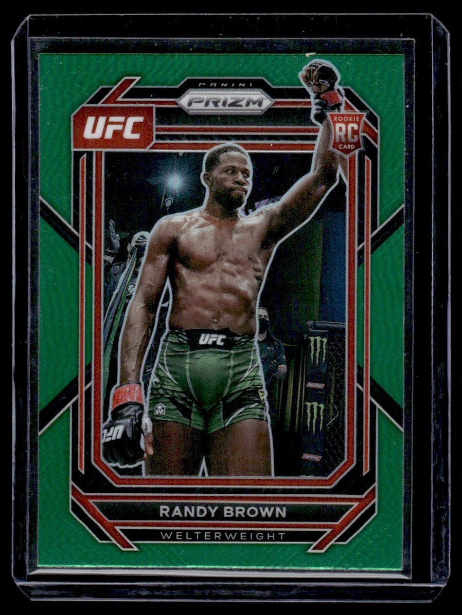2023 Panini Prizm UFC Green Prizm #106 Randy Brown RC Rookie