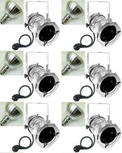 6 Stück PAR 30 Spot Light PROFI Silber 230 V 11 W LED Lampe, Disco Scheinwerfer - Picture 1 of 10