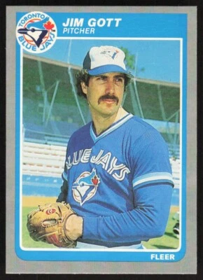 1985 Fleer Jim Gott #105 Toronto Blue Jays - Image 1 of 2