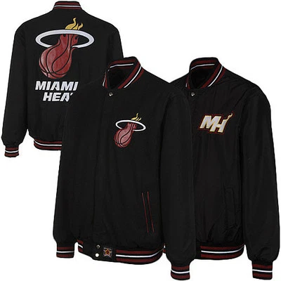 Authentic Miami Heat NBA Black Reversible Wool Jacket-Brand New with Tags - Image 1 of 4