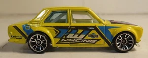 Hot Wheels Datsun Bluebird 510 Yellow Nightburnerz 9/10 2011 Used Race Car Toy - Picture 1 of 14