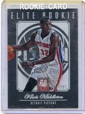  2012-13 DONRUSS ELITE #290 KHRIS MIDDLETON ROOKIE RC #564/599 PISTONS 072122