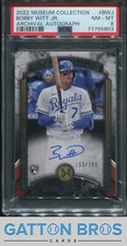 2022 Topps Museum Collection #BWJ Bobby Witt Jr. Archival Autograph PSA 8 NM-MT