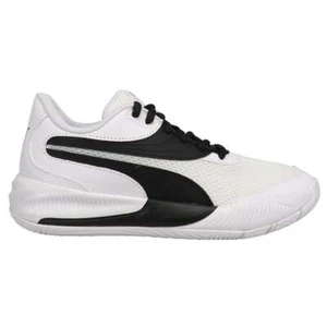 Puma Triple Jr Basketball Youth Boys Black, White Sneakers Athletic Shoes 37688