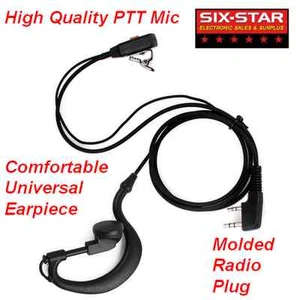 Auricolare 2 PIN adatto a QUANSHENG PUXING WOUXUN HYT TYT BAOFENG UV5R 888S KENWOOD - Foto 1 di 1