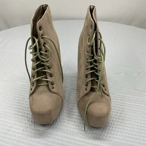 DELICACY Jordan-03 Taupe Boots Heels Womens Size 9 New In Box - Picture 1 of 8