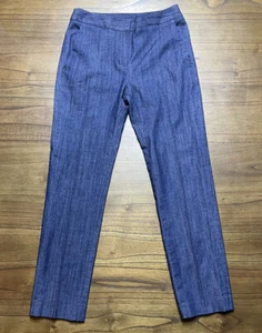 Donna Karen New York Woman’s Dress Denim Like Pants Size 0 Cotton Blend Blue - Picture 1 of 7