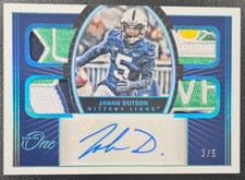 2022 CHRONICLES PANINI ONE DRAFT JAHAN DOTSON ROOKIE PATCH AUTO SP /5 READ *YCC*