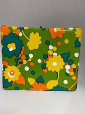 1960’s MOD FLOWER POWER VINYL LUNCHBOX WITH THERMOS