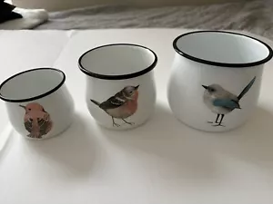 Flower Pot Set Of 3. Bird Flower Pots. bird decor home decor plants pots garden - Picture 1 of 6
