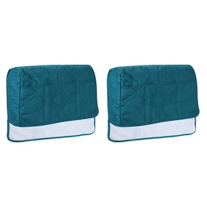 2 Pack Sofa Armrest Organizer Armchair Caddy Hanging Storage Bag Blue - Picture 1 of 6