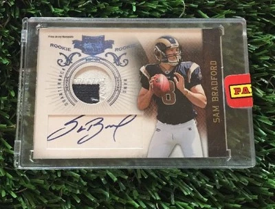 Sam Bradford 2010 Plates&Patches PLATINUM NAMEPLATE Patch RC Auto #'d/25 EAGLES - Image 1 of 4