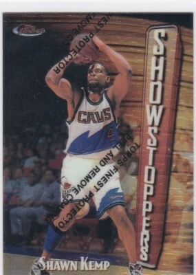 1997-98 Topps Finest #241 Showstoppers Shawn Kemp Cavs Free Shipping! - Image 1 of 2