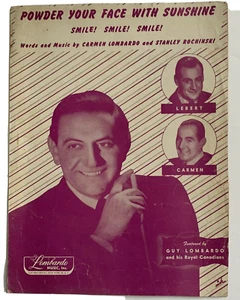 Sheet Music Powder Your Face With Sunshine Guy Lombardo Music 1948 - Picture 1 of 4