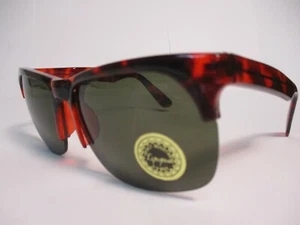 Sunglasses 2 Pair Lot 50's Style Plastic Black Tortoise Trendy Retro Unisex - Picture 1 of 12