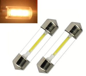 10x Warm weiß 36mm/39mm/41mm LED Soffitte COB SMD Lampe 12V KFZ Innenraum China - Bild 1 von 2
