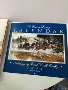 1985 DAS WESTERNERBE Frank C. McCarthy KALENDER Kunstgemälde - Bild 1 von 3