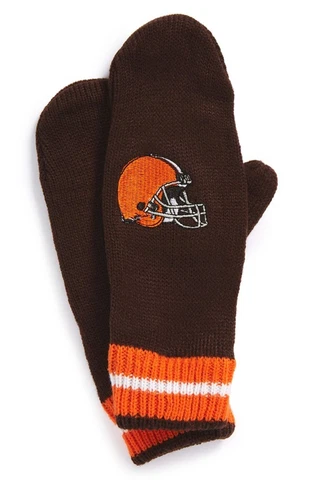 Outerstuff Youth Cleveland Browns Logo Gloves Mittens Boys (8-18) Cover