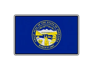 Nebraska State Flag World Country Sticker Waterproof Vinyl Decal Die-Cut Laptop - Picture 1 of 1