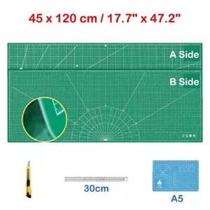 17,7"x47,2" Schneidematte Brett Selbstheilend Reversibel Mehrzweck Bastelbedarf - Bild 1 von 5
