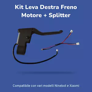 Kit Leva Destra Freno Motore + Splitter per Monopattini Ninebot e Xiaomi - Imagen 1 de 9