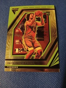 2022-23 JAYLIN WILLIAMS PANINI FLUX NBA ROOKIE CARD RC #215 OKC THUNDER - Picture 1 of 3