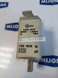 Weber 125A KTF 120 kA VDE 0636 gL (stock antiguo) - Imagen 1 de 2