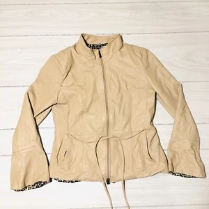 WILSON LEATHER PELLE STUDIO INSULATED TAN LEATHER JACKET S - Picture 1 of 9