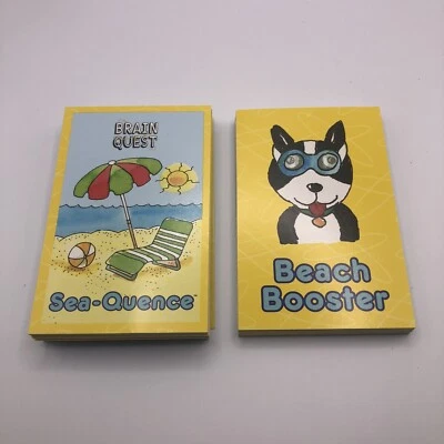 Juego de mesa Brain Quest Sea-Quence piezas de repuesto 35 cartas y 20 potenciadores de playa Foto 1 de 4