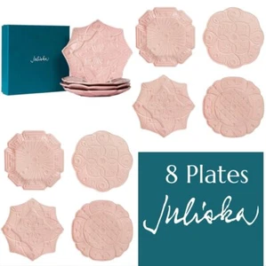Juliska Jardin Du Monde Dessert/Salad Plates 2 Sets, 8 plates Blush - Picture 1 of 19