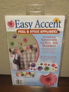 Easy Accent Peel & Stick Appliques Gerber Daisy Chain Floral Removable Stickers, - Picture 1 of 4