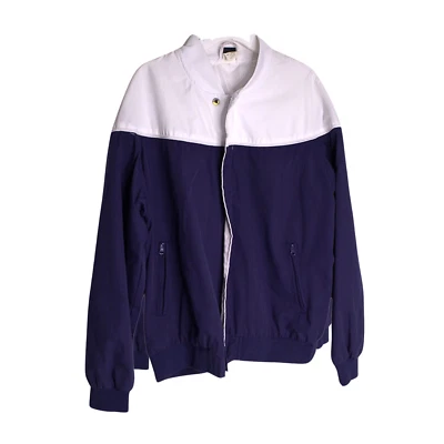 HABAND Mens Full Zip Jacket Navy Blue And White With Pockets Size XL - Image 1 of 4