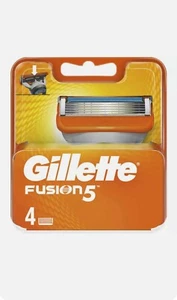 Lame da rasoio Gillette Fusion Fusion5 confezione da 4 100% ORIGINALI nuove sigillate UK - Foto 1 di 1