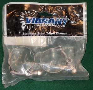 Stainless Steel T-Bolt Band Clamps by Vibrant Perfromance - Picture 1 of 1