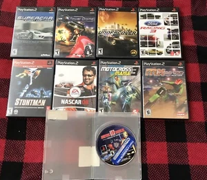 Lot of  NINE  Playstation 2 Video Games ALL RACING-DRIVING GAMES STUNTMAN MX & - Picture 1 of 12