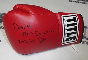 Denise Kielholtz Signed Boxing Glove PSA/DNA Bellator K-1 Kickboxing Autograph - Picture 1 of 8