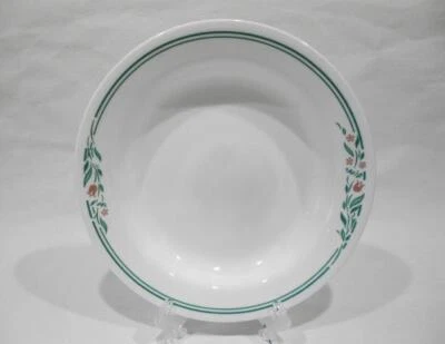 ❤️ NEW Corelle ROSEMARIE 15-oz BOWL Flat Rimmed Shallow Soup Plate Floral Spray - Image 1 of 4