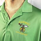 Shriners Aahmes Livermore XXL Golf Polo Shirt 2XL Mens Green Freemasons Masonic
