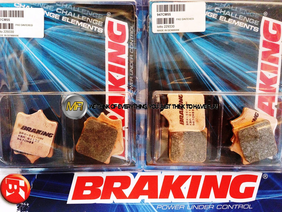 PER BMW S 1000 R  2014 14 PASTIGLIE ANTERIORE SINTERIZZATE FRENO BRAKING CM55 SP Foto 1 de 1